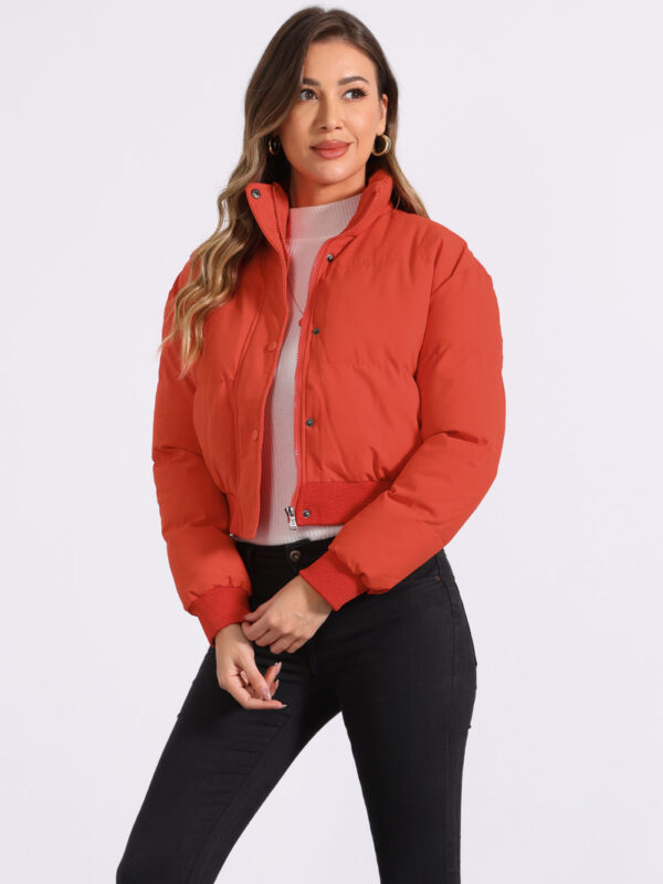 Baggy Padded Cropped Winter Bomber Jacket thumbnail 1
